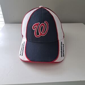 Washington Nationals MLB '47 Brand Adjustable Logo Hat Red White Blue